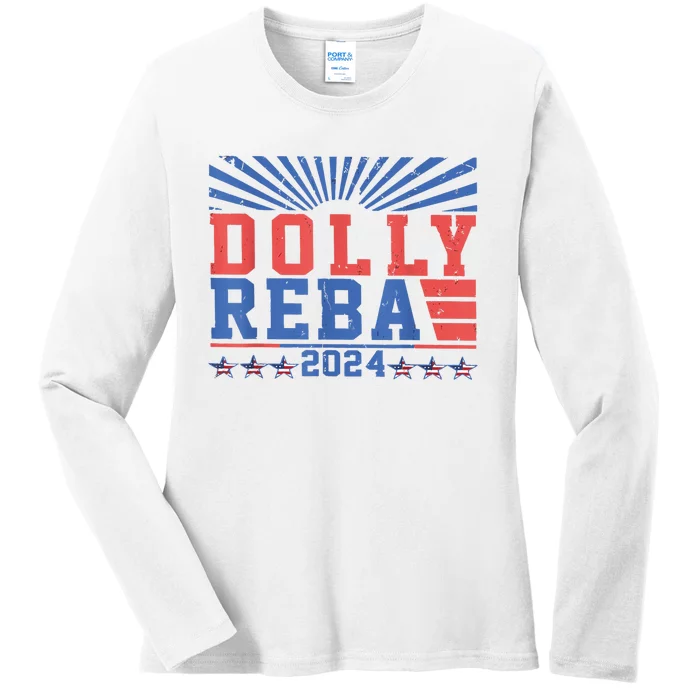 Dolly Reba 24 America Fancy Again 24 Ladies Long Sleeve Shirt