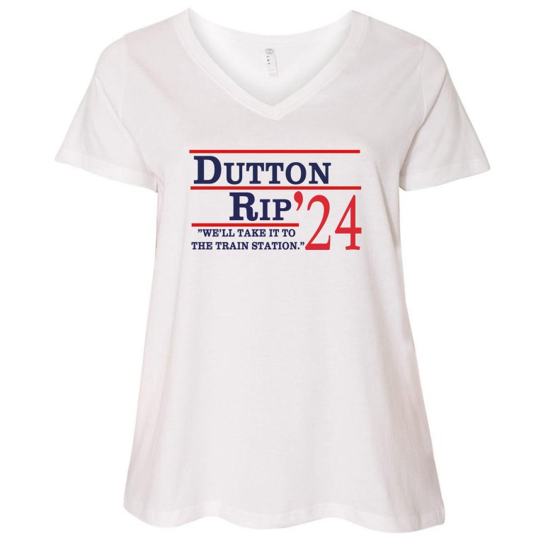 Dutton Rip 2024 Women's V-Neck Plus Size T-Shirt