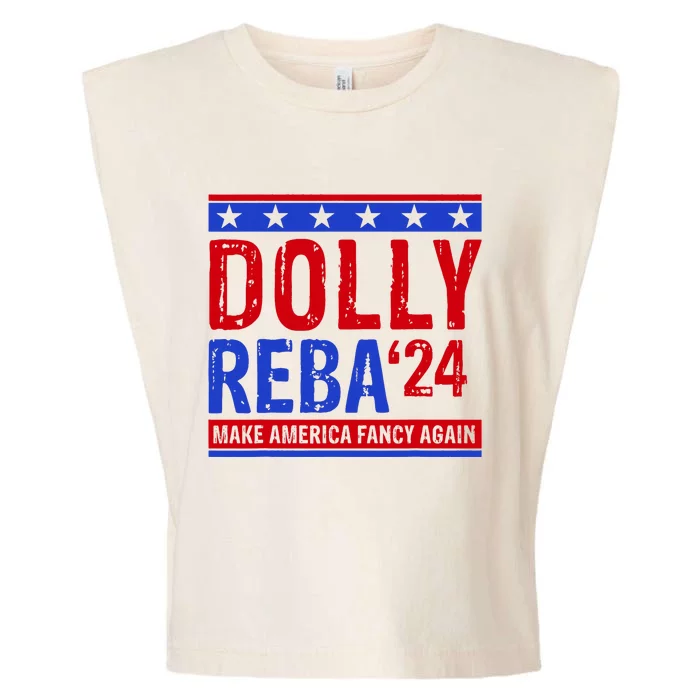 Dolly Reba 24 Make America Fancy Again Garment-Dyed Women's Muscle Tee