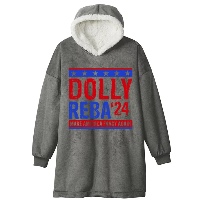 Dolly Reba 24 Make America Fancy Again Hooded Wearable Blanket