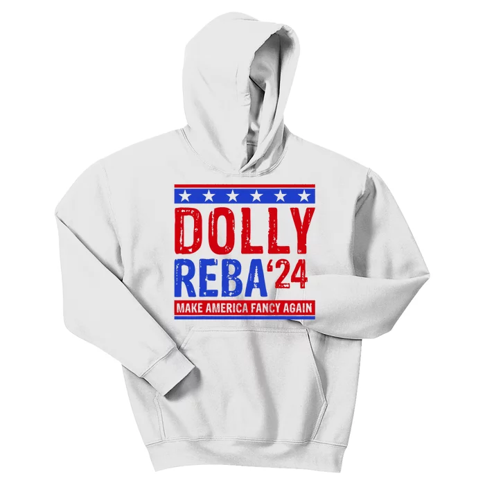 Dolly Reba 24 Make America Fancy Again Kids Hoodie