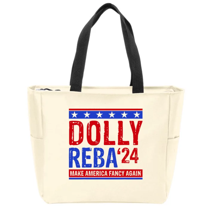 Dolly Reba 24 Make America Fancy Again Zip Tote Bag