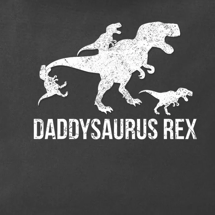 Daddysaurus Rex 3 Daddy Dinosaur Zip Tote Bag