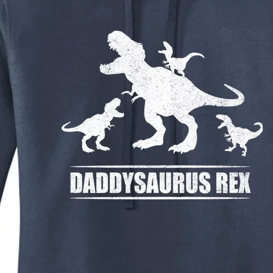 Daddysaurus Rex 3 Gift Women's Pullover Hoodie