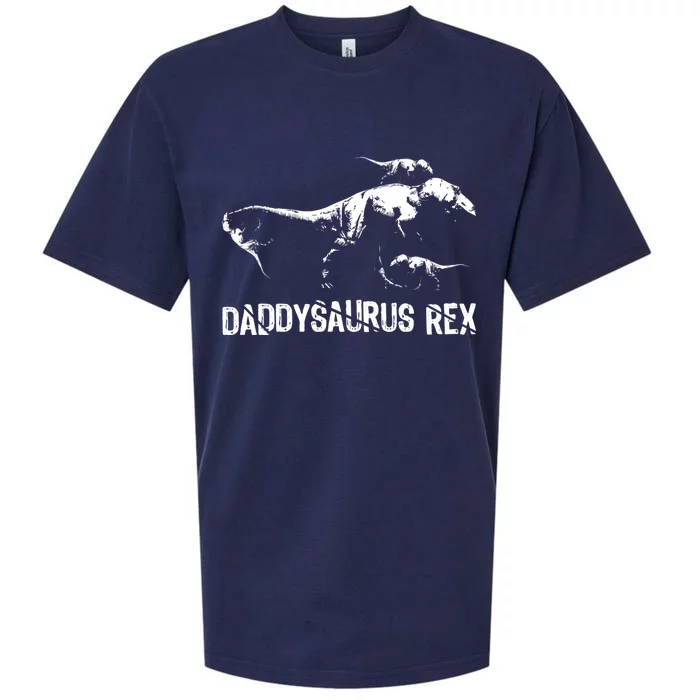 Daddysaurus Rex 3 Fathers Day Dinosaur Family Fun Gift Cute Gift Sueded Cloud Jersey T-Shirt