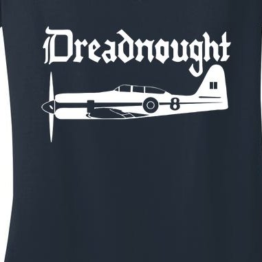 Dreadnought Race 8 Reno Air Racer Decal SEA FURY Air Racing Women's V-Neck T-Shirt