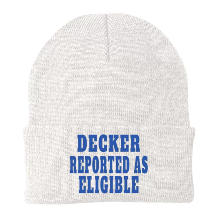 Decker Reported As Eligible Trendy Knit Cap Winter Beanie