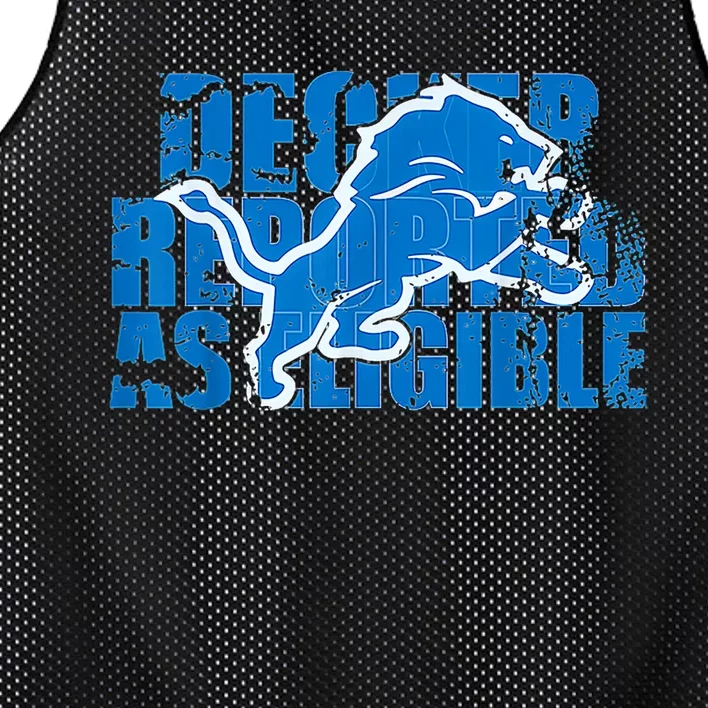 Decker Reported As Eligible Mesh Reversible Basketball Jersey Tank