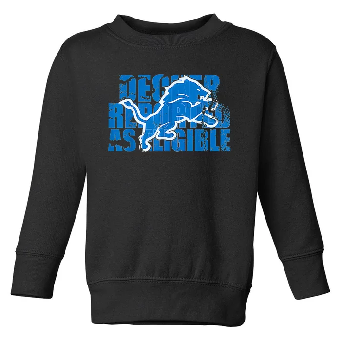 Decker Reported As Eligible Toddler Sweatshirt