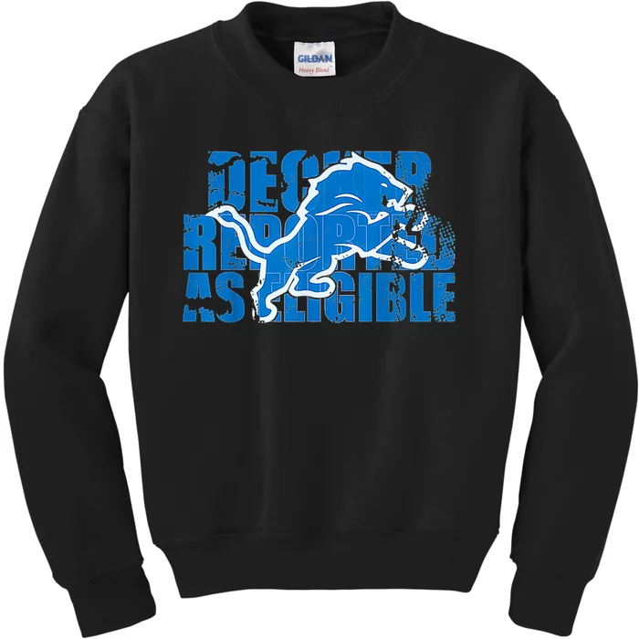 Decker Reported As Eligible Kids Sweatshirt