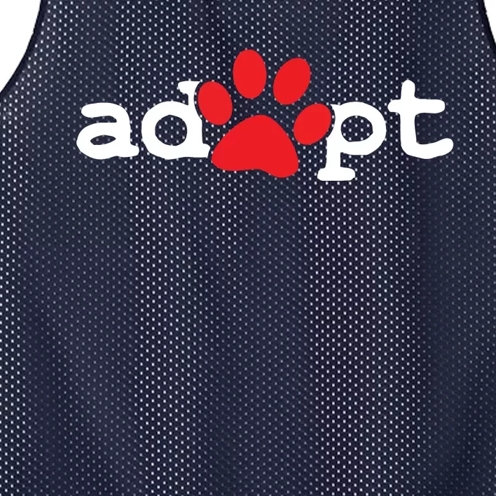 Dog Rescue Adopt Paw Mesh Reversible Basketball Jersey Tank