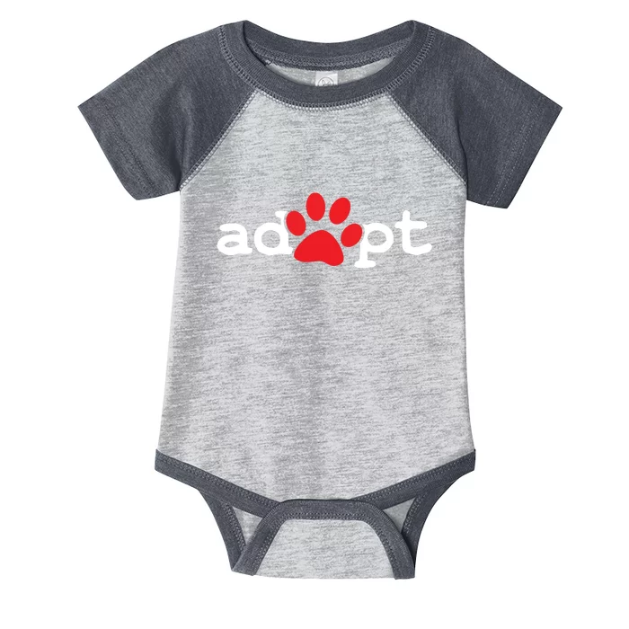 Dog Rescue Adopt Paw Infant Baby Jersey Bodysuit