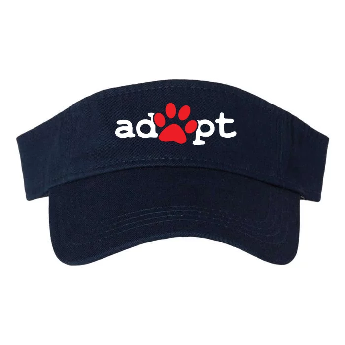 Dog Rescue Adopt Paw Valucap Bio-Washed Visor