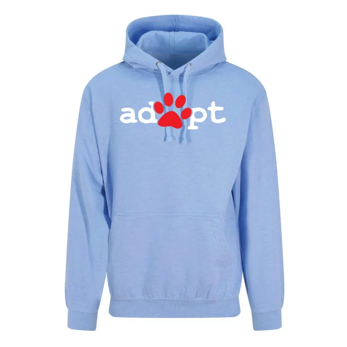 Dog Rescue Adopt Paw Unisex Surf Hoodie