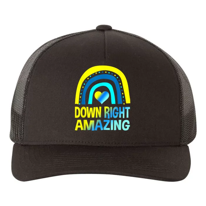 Down Right Amazing Down Syndrome Shirts Awareness Yupoong Adult 5-Panel Trucker Hat