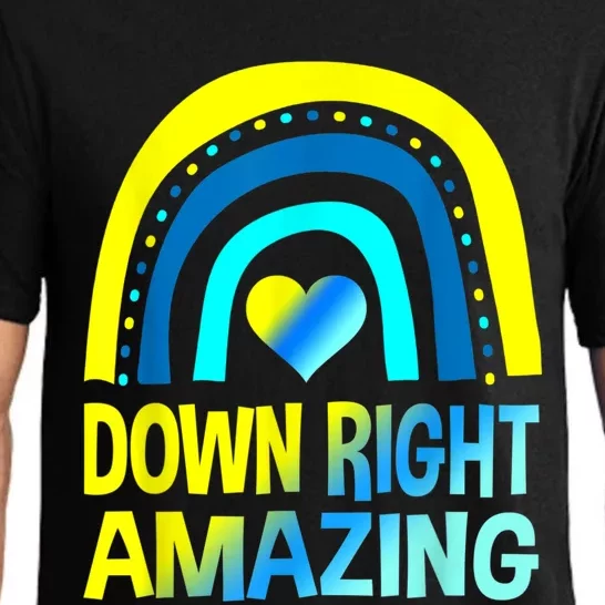 Down Right Amazing Down Syndrome Shirts Awareness Pajama Set