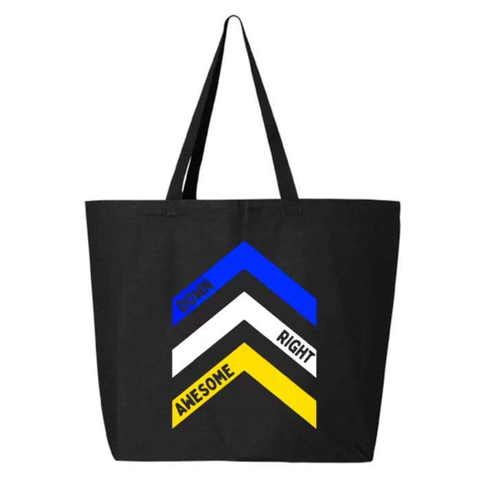 Down Right Awesome Down Syndrome Awareness Gift 25L Jumbo Tote