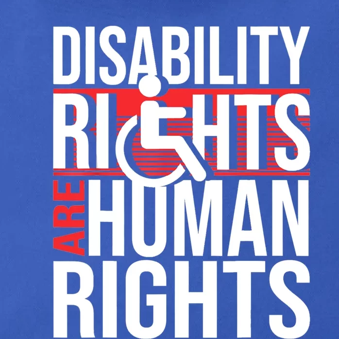 Disability Rights Are Human Rights Gift Funny Wheelchair Handicap Gift Zip Tote Bag