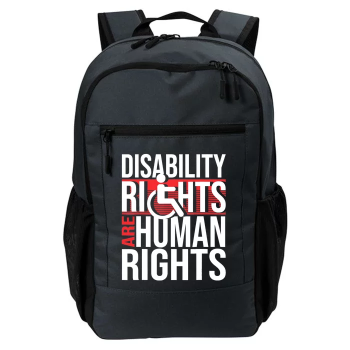 Disability Rights Are Human Rights Gift Funny Wheelchair Handicap Gift Daily Commute Backpack