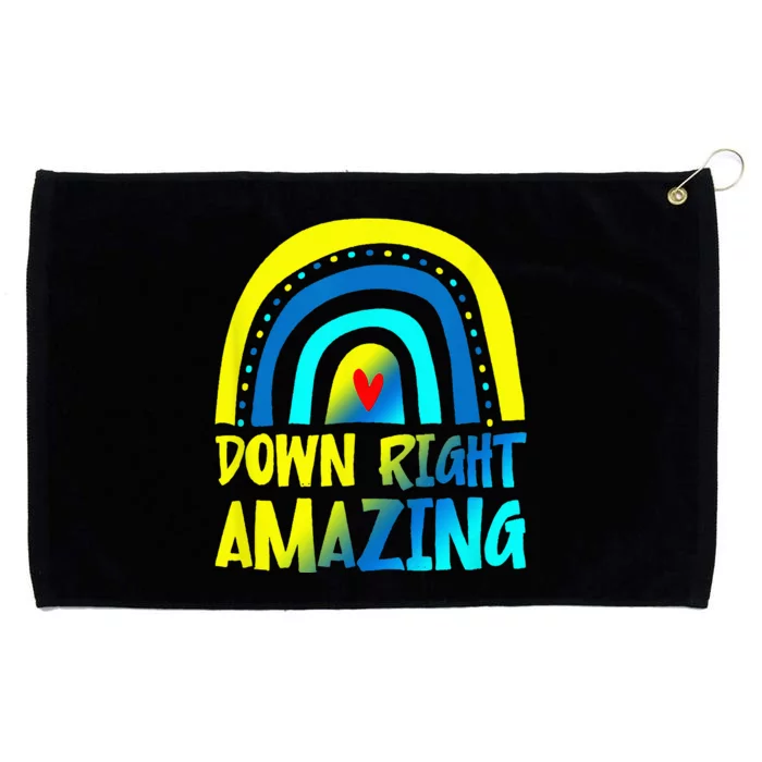 Down Right Amazing Down Syndrome Awareness Grommeted Golf Towel