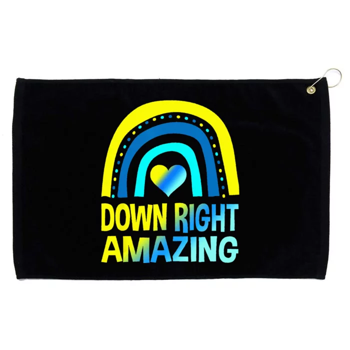 Down Right Amazing Down Syndrome Awareness Grommeted Golf Towel