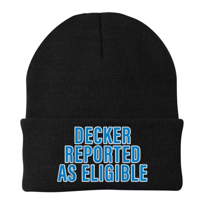 Decker Reported As Eligible Knit Cap Winter Beanie