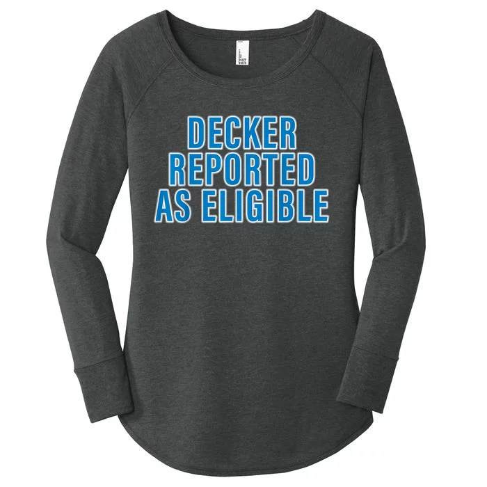 Decker Reported As Eligible Women's Perfect Tri Tunic Long Sleeve Shirt