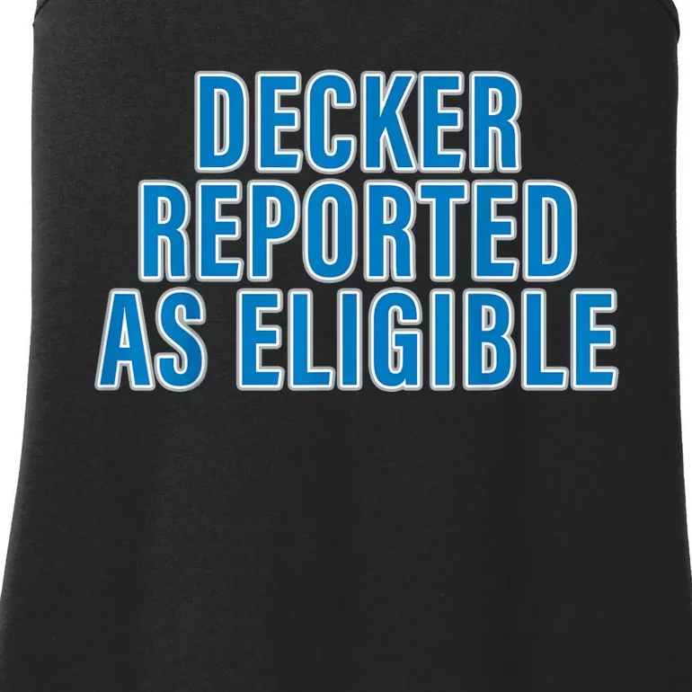 Decker Reported As Eligible Ladies Essential Tank