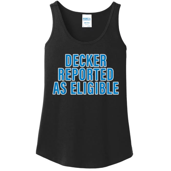 Decker Reported As Eligible Ladies Essential Tank