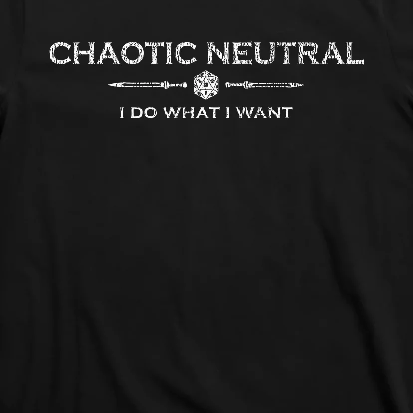 D20 Roleplay Alignments Chaotic Neutral T-Shirt