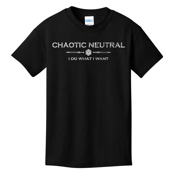 D20 Roleplay Alignments Chaotic Neutral Kids T-Shirt