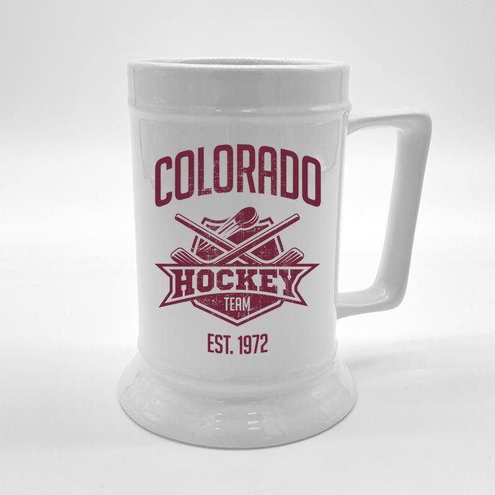 Distressed Retro Avalanche Party Tailgate Gameday Fan Gift Front & Back Beer Stein