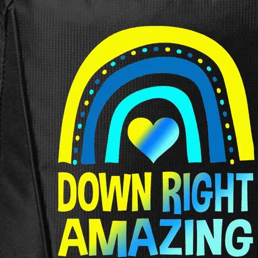 Down Right Amazing Down Syndrome Awareness City Backpack