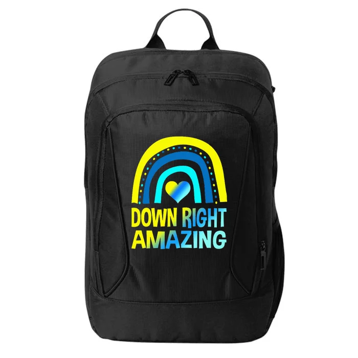 Down Right Amazing Down Syndrome Awareness City Backpack