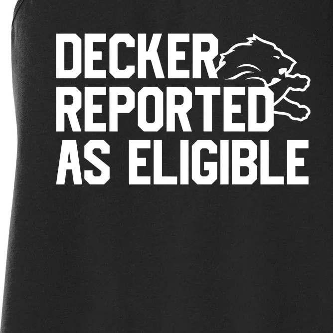 Decker Reported As Eligible Women's Racerback Tank