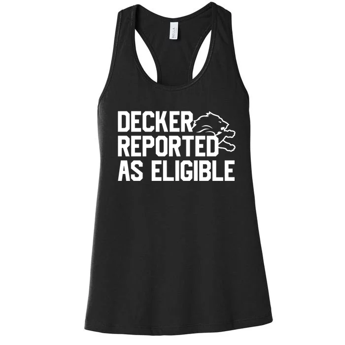 Decker Reported As Eligible Women's Racerback Tank