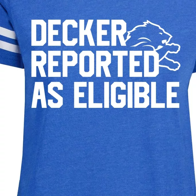 Decker Reported As Eligible Enza Ladies Jersey Football T-Shirt