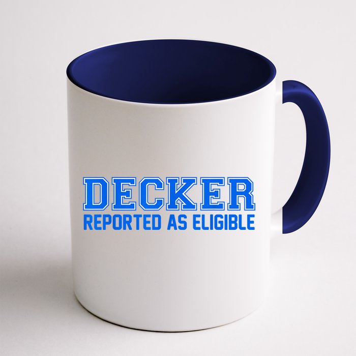 Decker Reported As Eligible Front & Back Coffee Mug