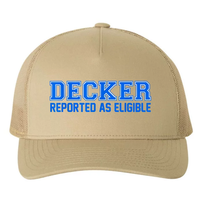 Decker Reported As Eligible Yupoong Adult 5-Panel Trucker Hat