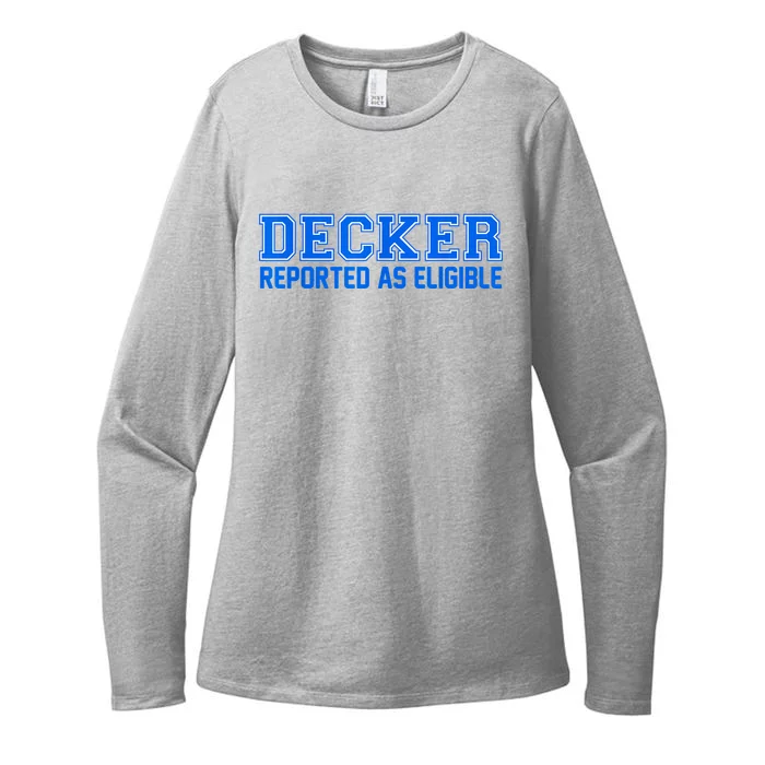 Decker Reported As Eligible Womens CVC Long Sleeve Shirt