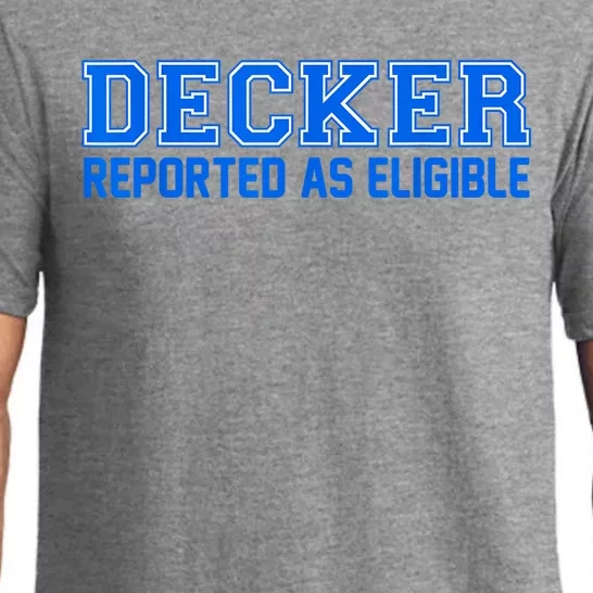 Decker Reported As Eligible Pajama Set