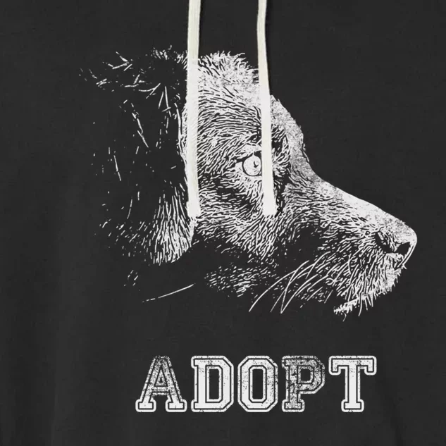 Dog Rescue And Adopt Garment-Dyed Fleece Hoodie