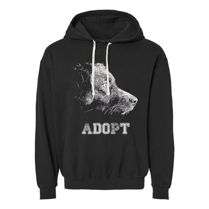 Dog Rescue And Adopt Garment-Dyed Fleece Hoodie