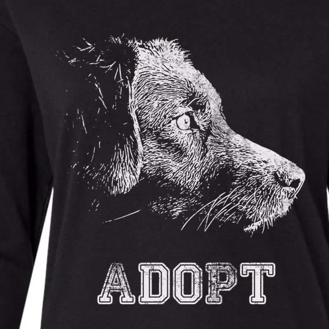 Dog Rescue And Adopt Womens Cotton Relaxed Long Sleeve T-Shirt