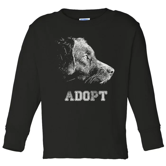 Dog Rescue And Adopt Toddler Long Sleeve Shirt