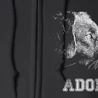 Dog Rescue And Adopt Full Zip Hoodie