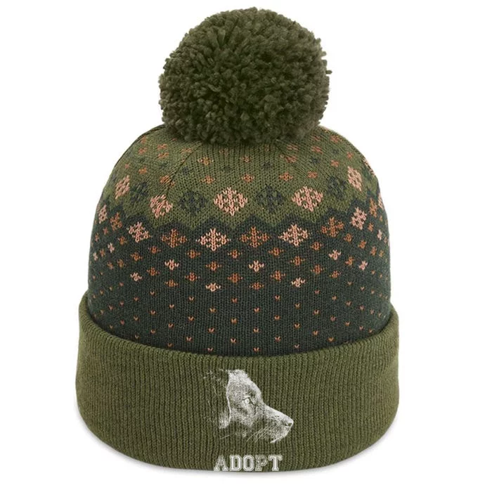 Dog Rescue And Adopt The Baniff Cuffed Pom Beanie