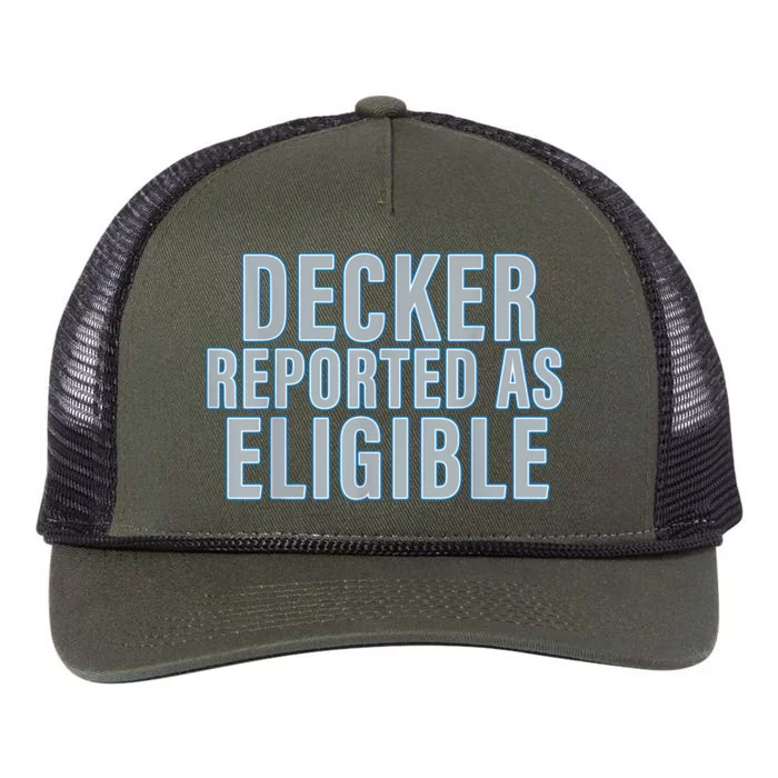 Decker Reported As Eligible Trendy Retro Rope Trucker Hat Cap