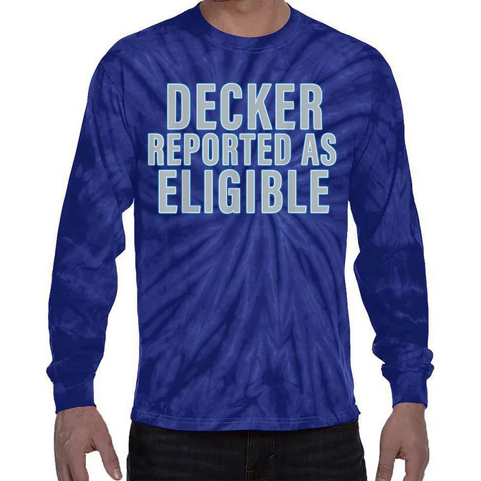 Decker Reported As Eligible Trendy Tie-Dye Long Sleeve Shirt