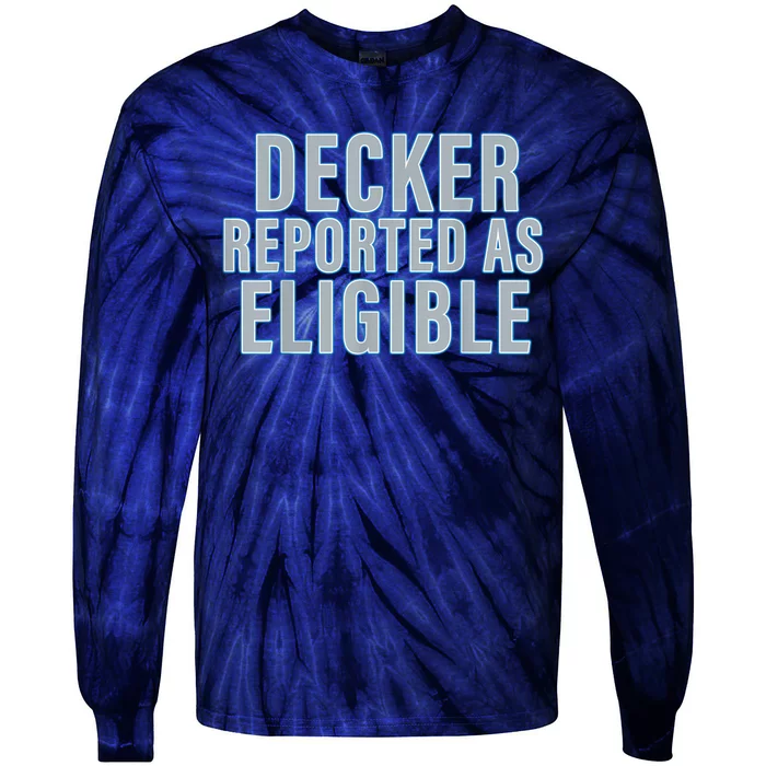 Decker Reported As Eligible Trendy Tie-Dye Long Sleeve Shirt